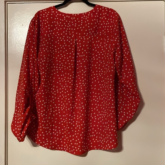 Polka dot long sleeve blouse. - Picture 4 of 4